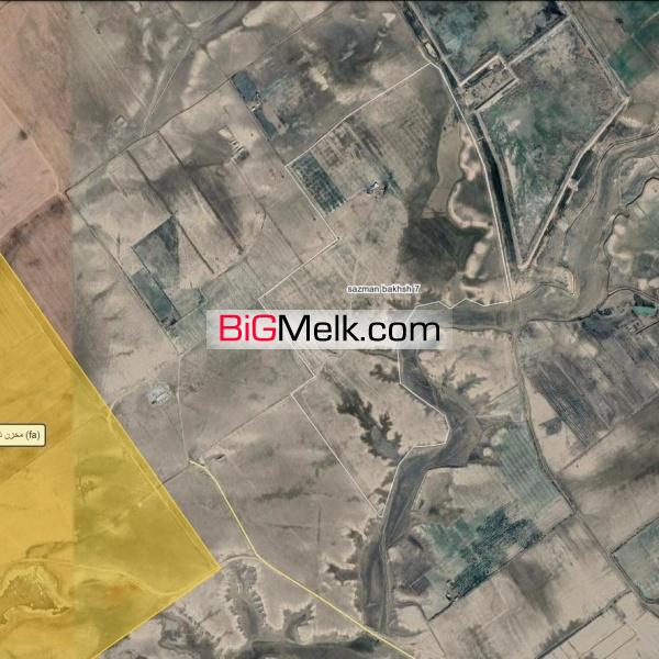 زمین کشاورزی باغی 130 هکتاری دارای چاه آب
