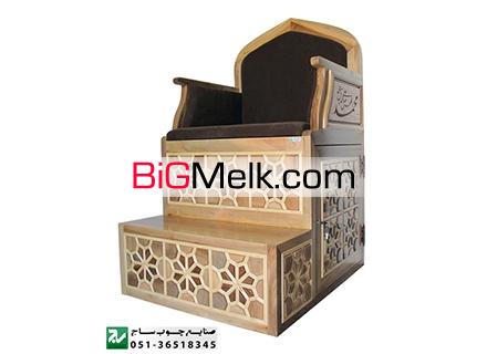 منبر چوبی سنتی گره چینی مسجد،نمازخانه اماکن مذهبی
