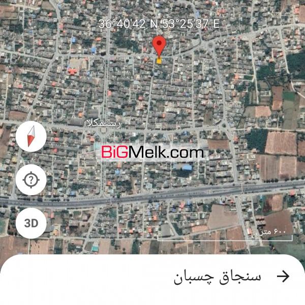 ????فرصت استثنایی - زمینی مسکونی-تجاری در مرکز شهر رستمکلا