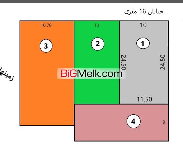 220متر زمین 6طبقه روی پیلوت در قم