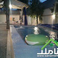 فروش باغچه با محوطه سازی و استخر در بکه کد1073